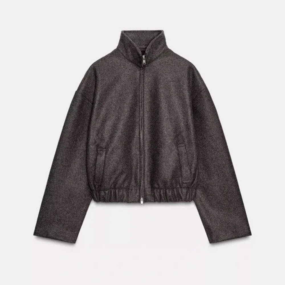 Zara Zip- up Bomber Jacket